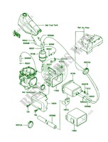 Fuel Evaporative System für Kawasaki KLR250 1987