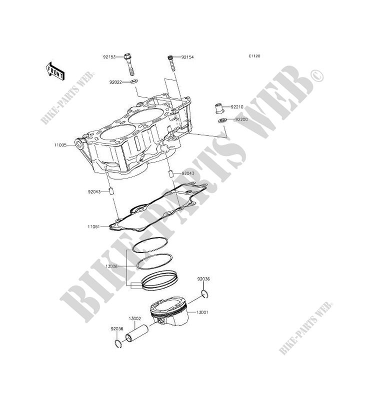 Zylinder   Kolben für Kawasaki VULCAN S ABS 2015