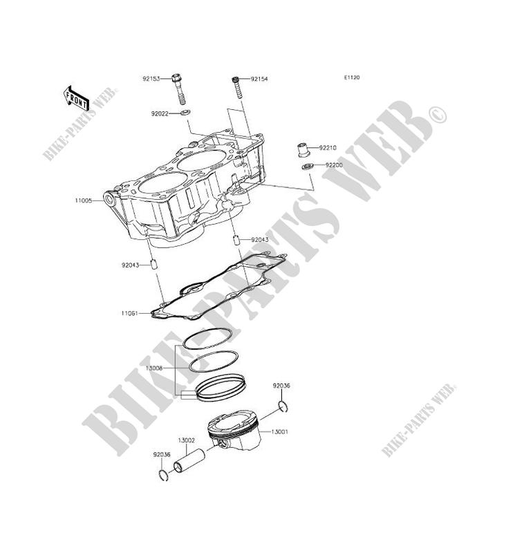 Zylinder   Kolben für Kawasaki VULCAN S ABS 2015