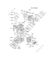 Zylinderkopf / KURBELGEHÄUSE für Kawasaki FH MOTORS FH451V