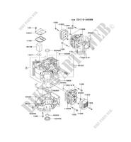 Zylinderkopf / KURBELGEHÄUSE für Kawasaki FH MOTORS FH580V