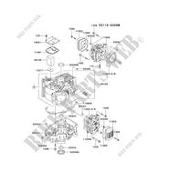 Zylinderkopf / KURBELGEHÄUSE für Kawasaki FH MOTORS FH580V