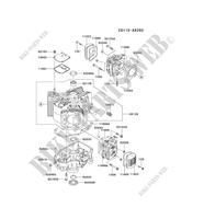 Zylinderkopf / KURBELGEHÄUSE für Kawasaki FH MOTORS FH500V